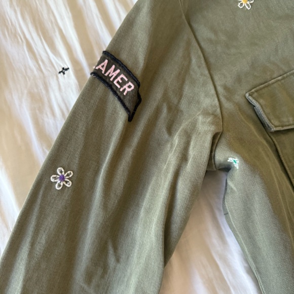 American Eagle Outfitters Women Green Jacket Size Medium - Picture 4 of 6